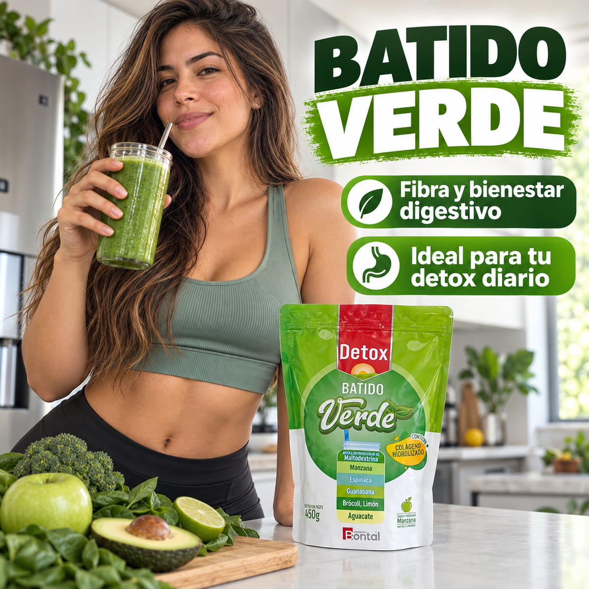 Batido Verde: producto incluido en el Kit Detox
