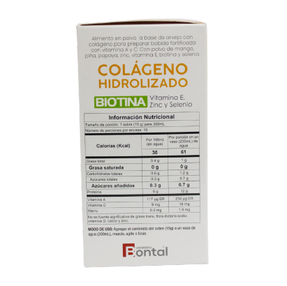 Colágeno con Biotina en Polvo