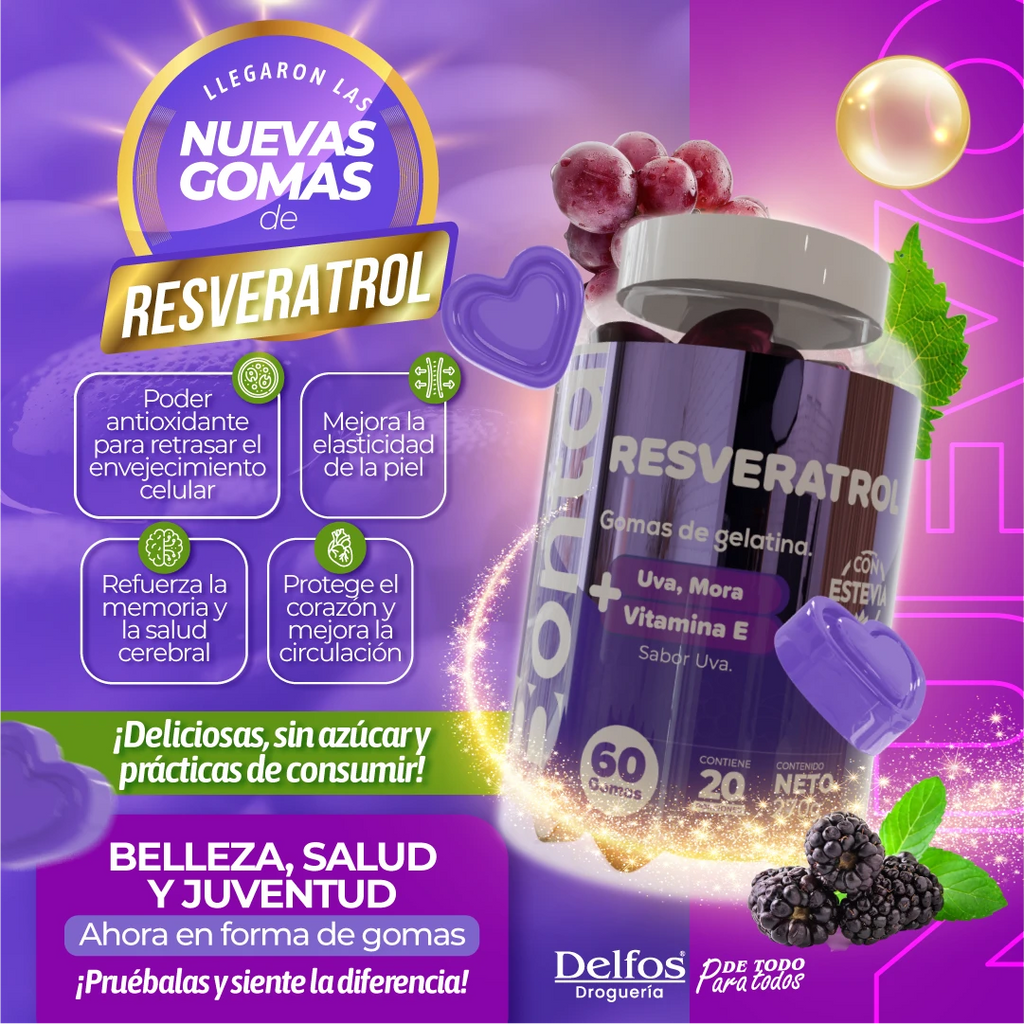 Gomas de Resveratrol